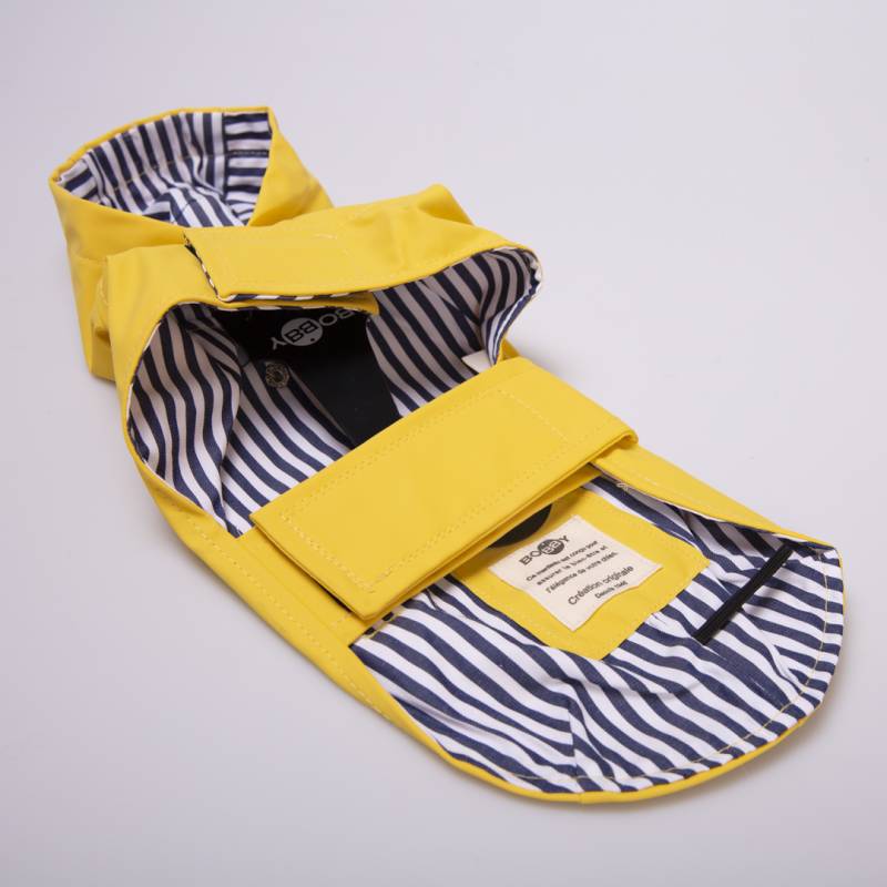 IMPERMEABLE PARA PERRO AMARILLO LEO BOBBY