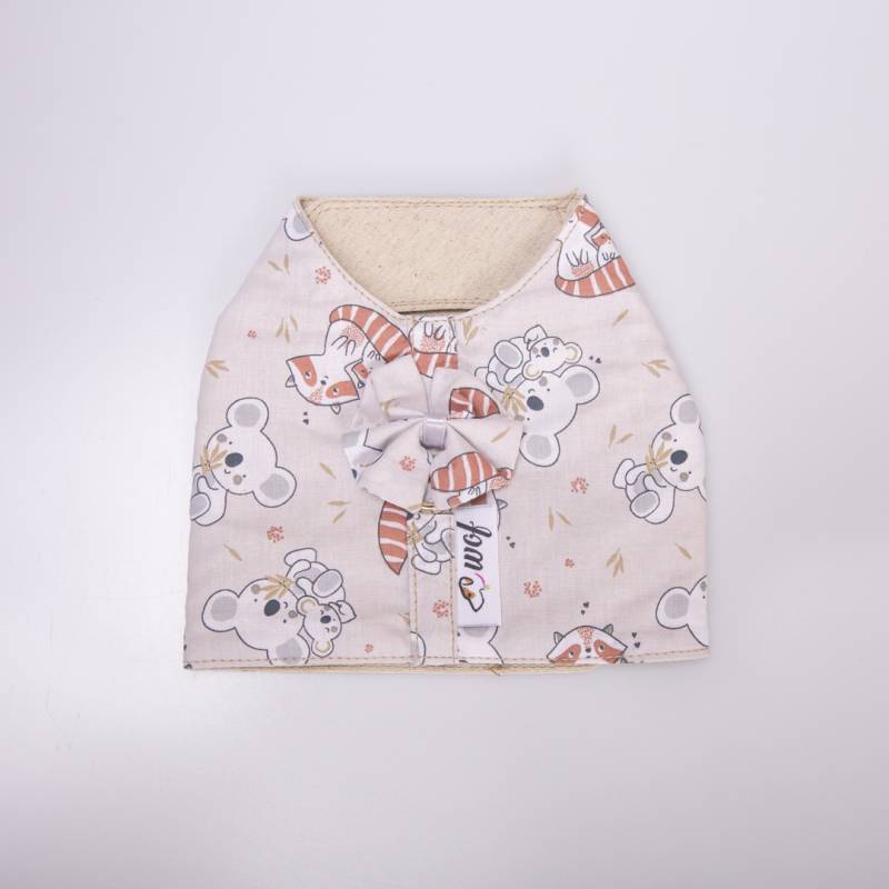 ARNÉS TEXTIL BEIGE CON KOALAS Y ZORRITOS - Imagen 3