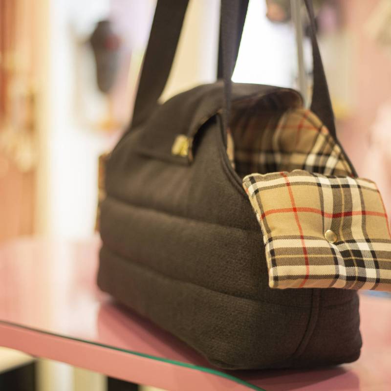 BOLSO TRANSPORTE NEGRO PARA PERRO