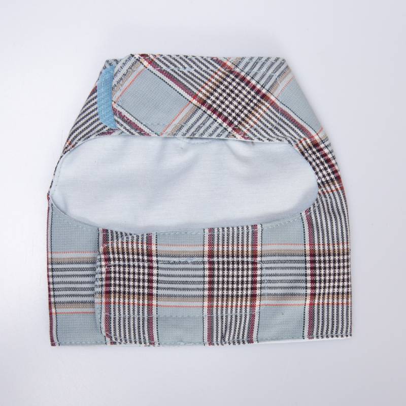 ARNÉS TEXTIL CUADROS VERDES Y AZULES - Imagen 4